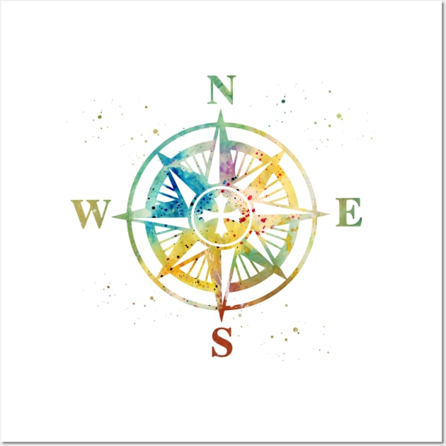 Compass Wall Art by erzebeth